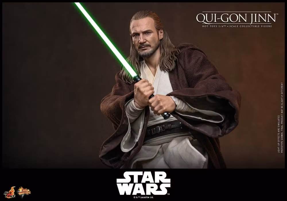 Star Wars: The Phantom Menace Movie Masterpiece Qui-Gon Jinn (Artisan Edition) (Hot Toys Exclusive) 1/6 Action Figure