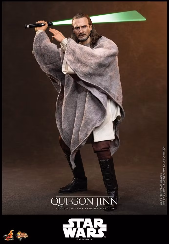 Star Wars: The Phantom Menace Movie Masterpiece Qui-Gon Jinn (Artisan Edition) (Hot Toys Exclusive) 1/6 Action Figure