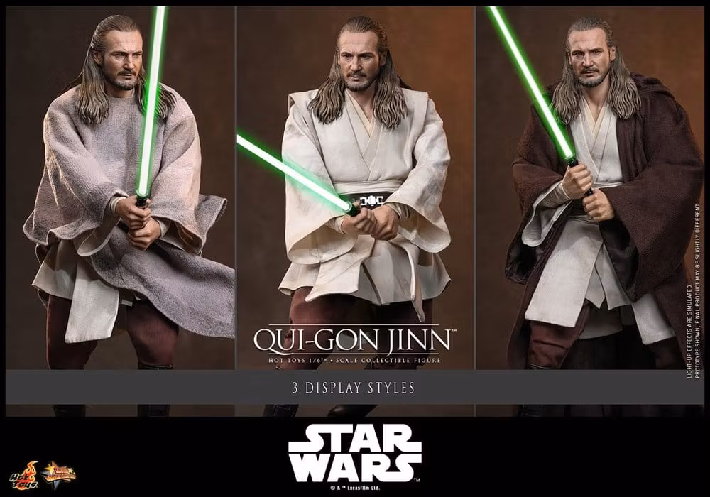 Star Wars: The Phantom Menace Movie Masterpiece Qui-Gon Jinn (Artisan Edition) (Hot Toys Exclusive) 1/6 Action Figure