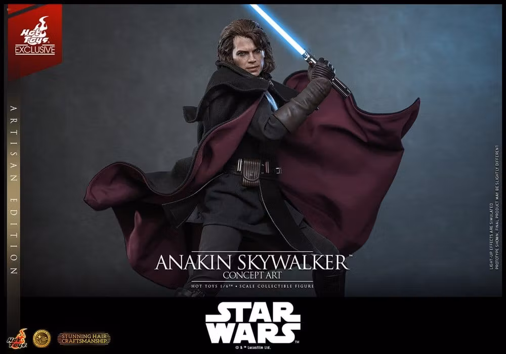 Star Wars Episode III: Revenge Of The Sith Movie Masterpiece Anakin Skywalker (Concept Art Version) (Artisan Edition) (Hot Toys Exclusive) 1/6 Action Figure