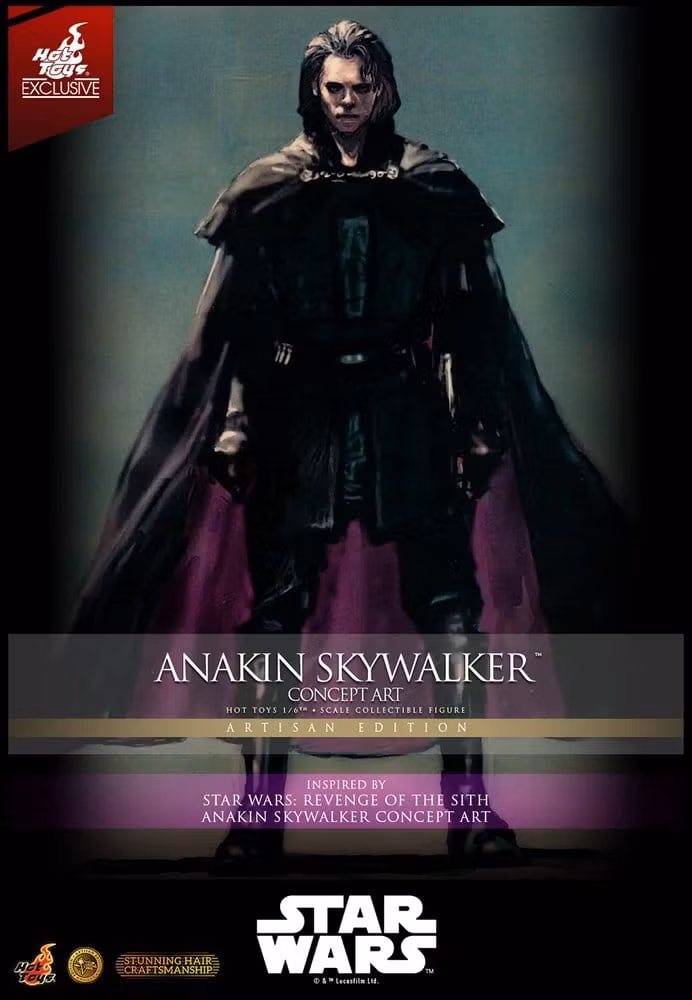 Star Wars Episode III: Revenge Of The Sith Movie Masterpiece Anakin Skywalker (Concept Art Version) (Artisan Edition) (Hot Toys Exclusive) 1/6 Action Figure