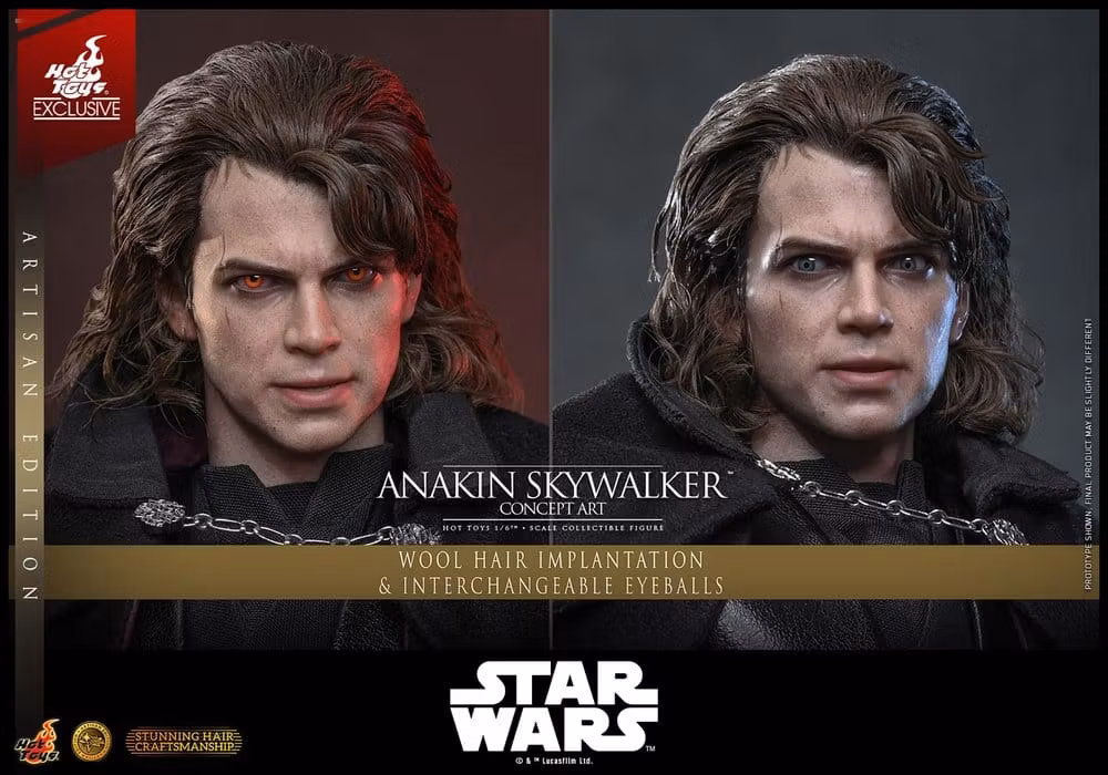 Star Wars Episode III: Revenge Of The Sith Movie Masterpiece Anakin Skywalker (Concept Art Version) (Artisan Edition) (Hot Toys Exclusive) 1/6 Action Figure