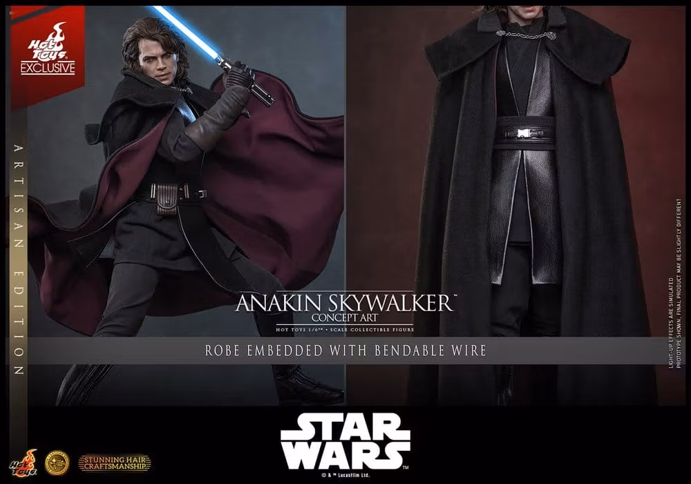 Star Wars Episode III: Revenge Of The Sith Movie Masterpiece Anakin Skywalker (Concept Art Version) (Artisan Edition) (Hot Toys Exclusive) 1/6 Action Figure