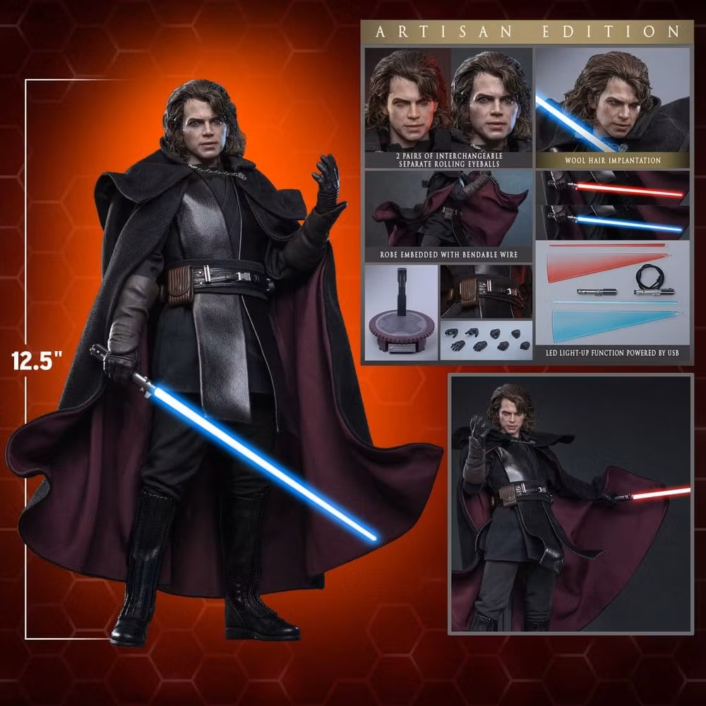 Star Wars Episode III: Revenge Of The Sith Movie Masterpiece Anakin Skywalker (Concept Art Version) (Artisan Edition) (Hot Toys Exclusive) 1/6 Action Figure