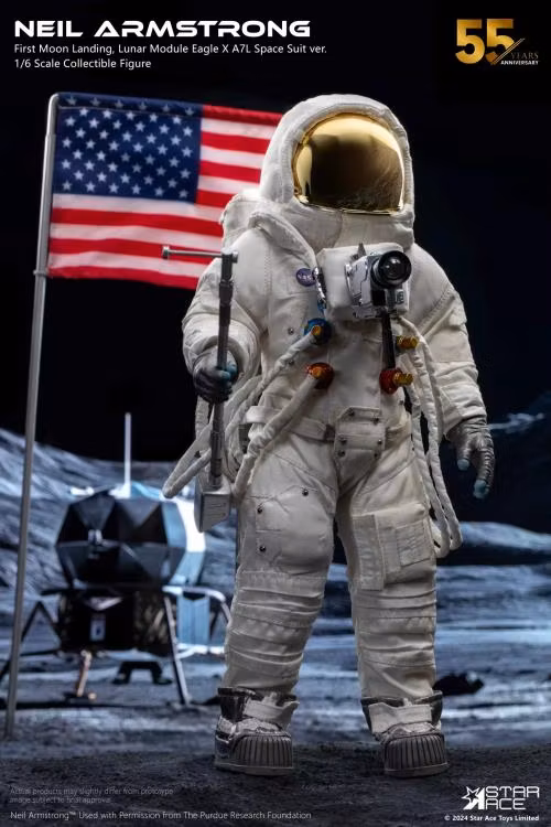 First Moon Landing Neil Armstrong (Lunar Module Eagle x A7L Space Suit Deluxe Ver.) 1/6 Scale Figure