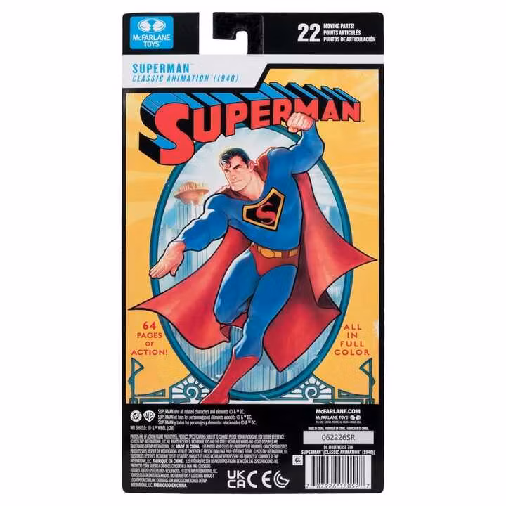 DC Multiverse Superman (Classic Animation 1940) Action Figure