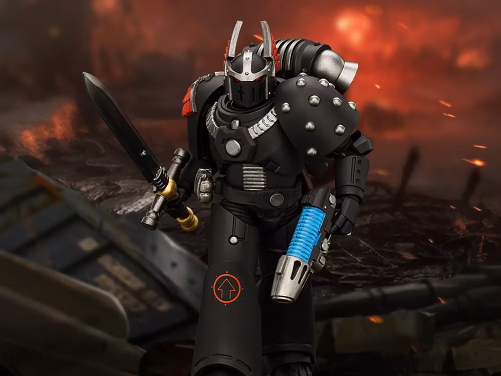 Warhammer: The Horus Heresy Dark Angels MKVI Tactical Sergeant with Power Sword and Plasma Pistol 1/18 Scale Action Figure