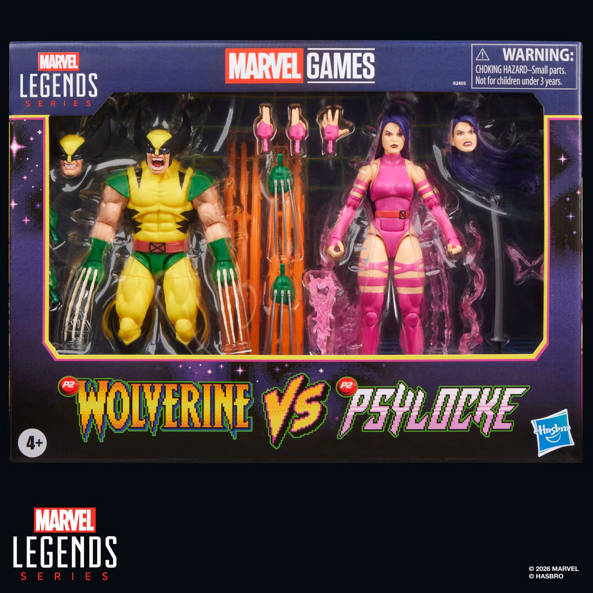 Marvel Legends Gamerverse Wolverine vs. Psylocke Action Figure Two-Pack