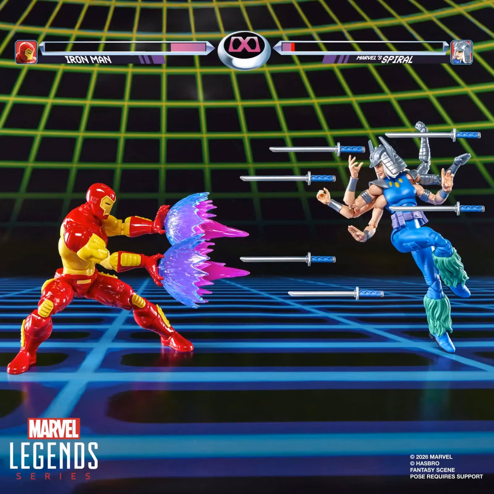 Marvel Legends Gamerverse Iron Man & Marvel's Spiral Action Figure Two-Pack