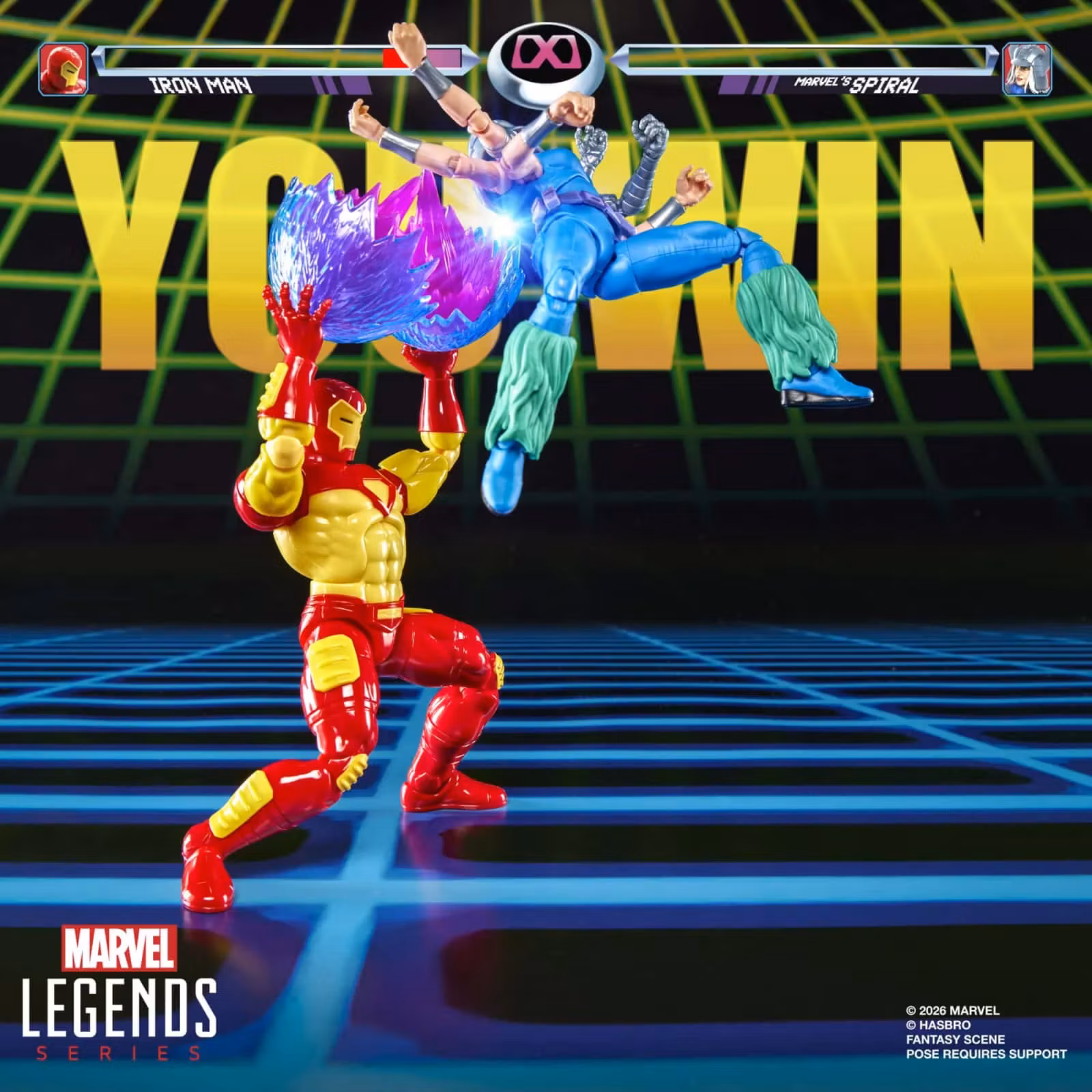 Marvel Legends Gamerverse Iron Man & Marvel's Spiral Action Figure Two-Pack