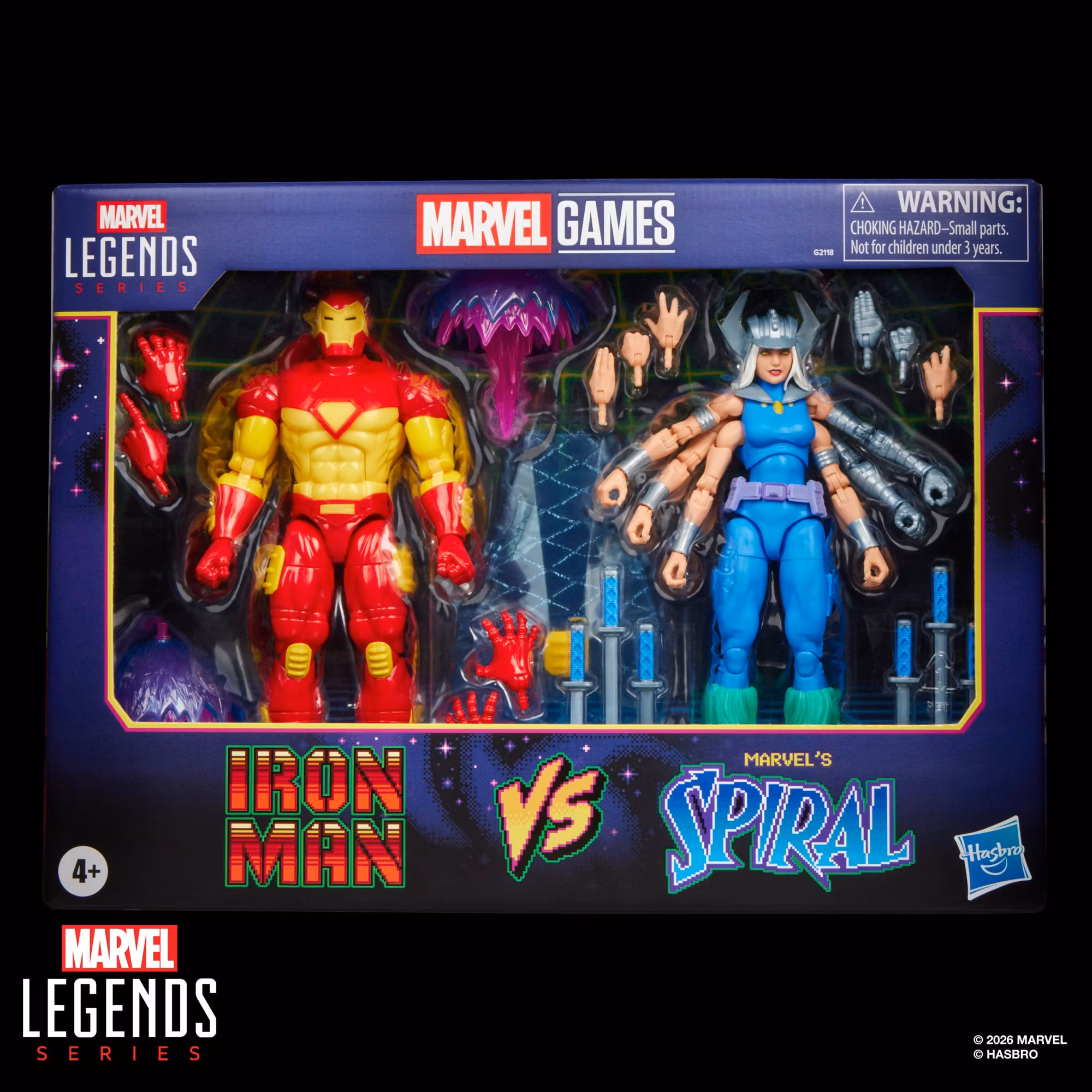 Marvel Legends Gamerverse Iron Man & Marvel's Spiral Action Figure Two-Pack
