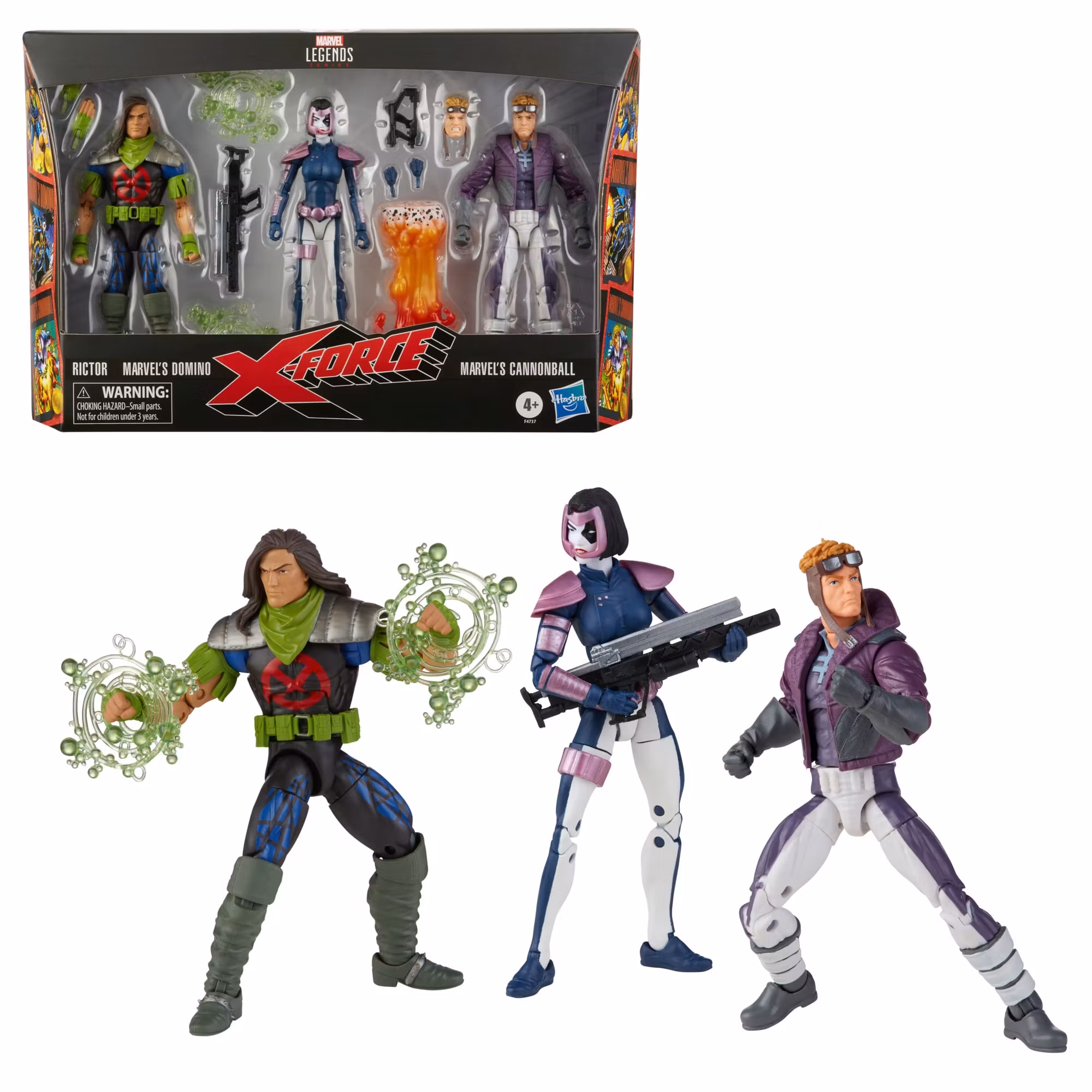 X-Force Marvel Legends Marvel's Domino, Rictor and Marvel's Cannonball Action Figure Multipack