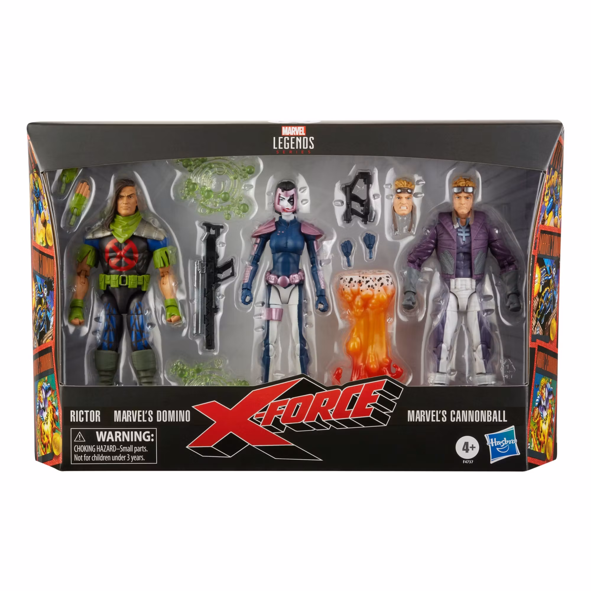 X-Force Marvel Legends Marvel's Domino, Rictor and Marvel's Cannonball Action Figure Multipack