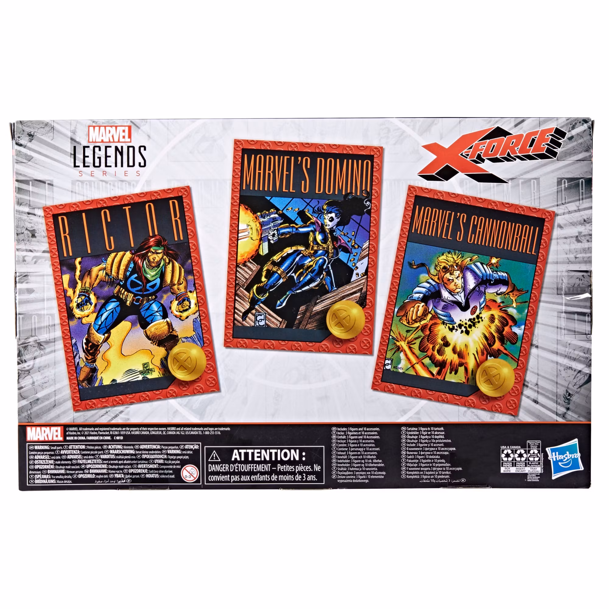 X-Force Marvel Legends Marvel's Domino, Rictor and Marvel's Cannonball Action Figure Multipack