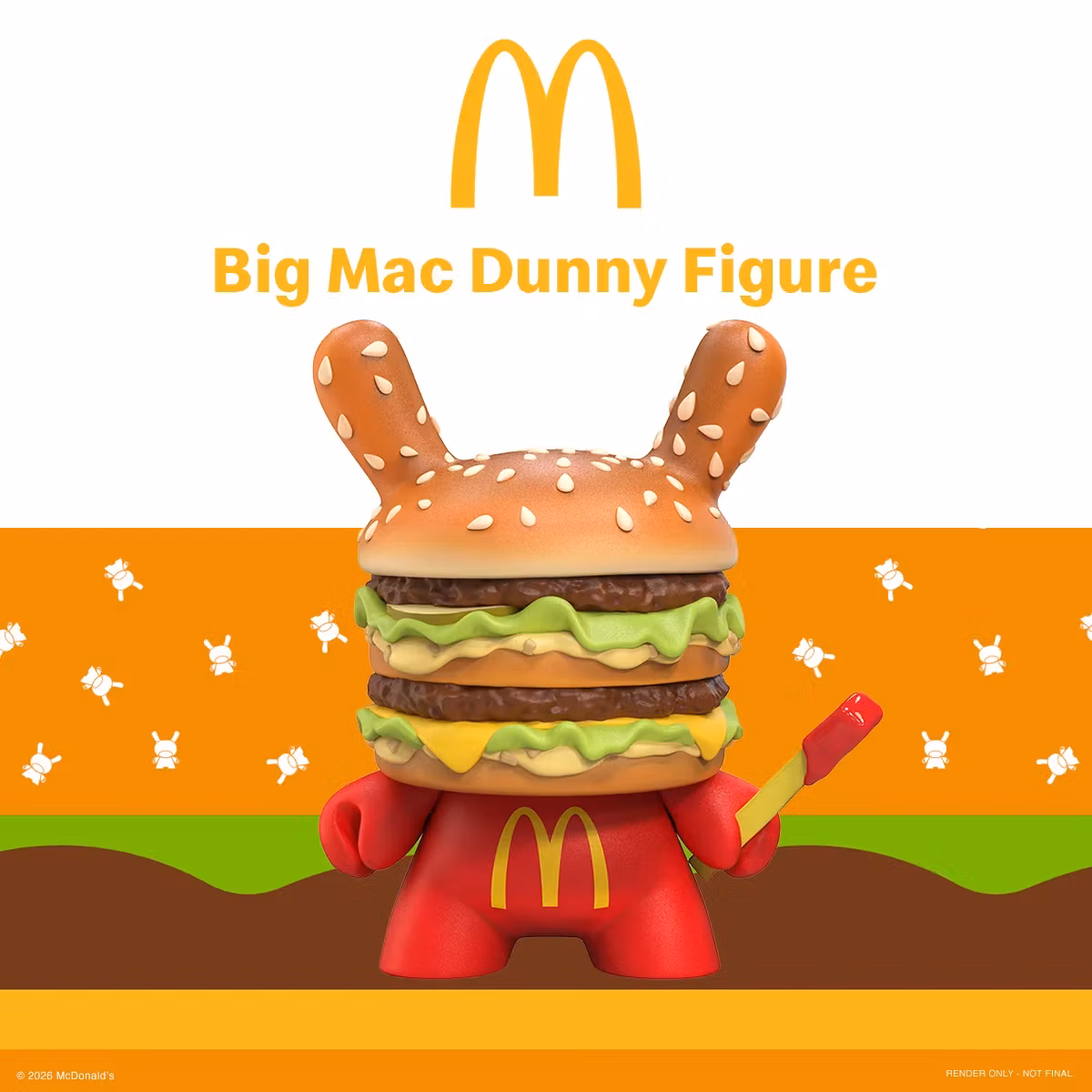 McDonald's Big Mac Dunny 8" Vinyl Art Figure