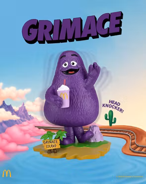 McDonald's Grimace Head Knocker