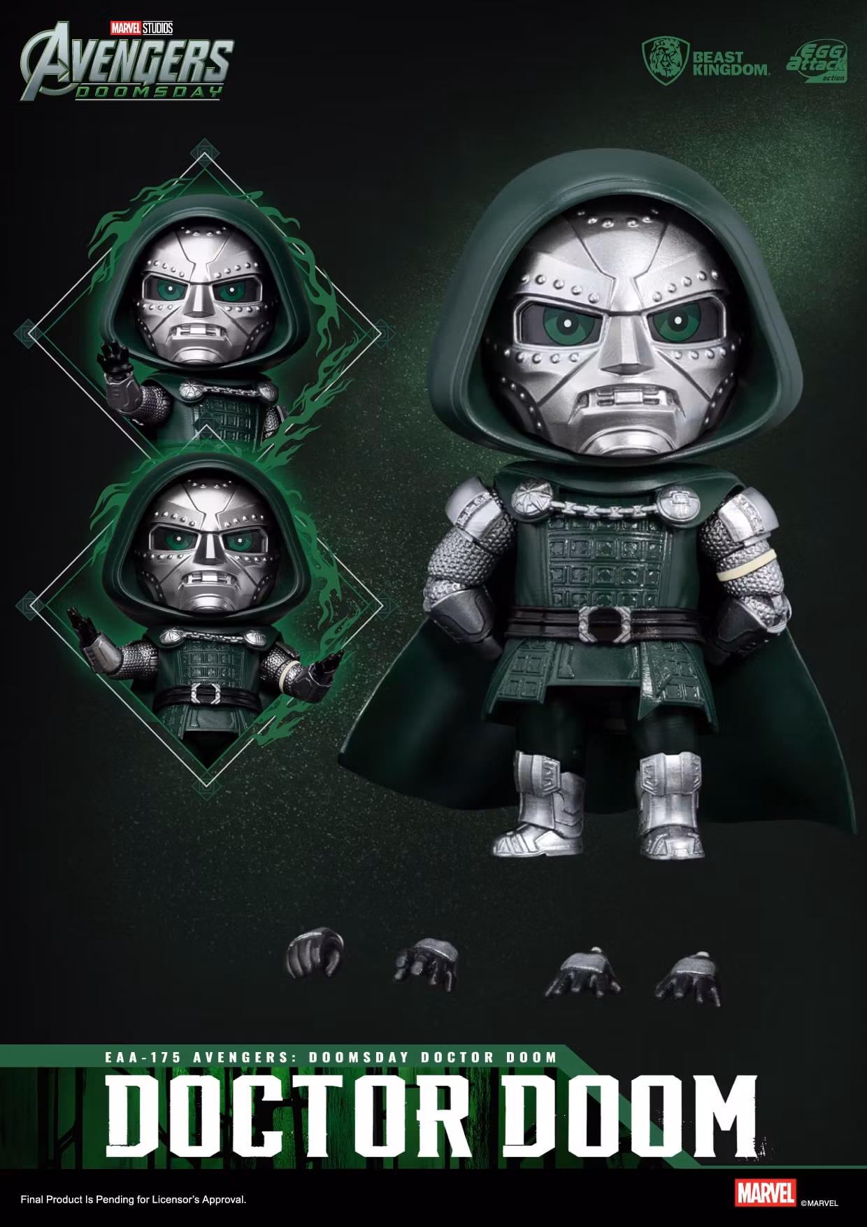 Avengers: Doomsday Egg Attack Action EAA-175 Doctor Doom Action Figure