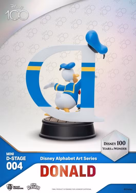 Disney 100 Years of Wonder Mini D-Stage MDS-004 Disney Alphabet Art Letters Box of 6 Random Figurines