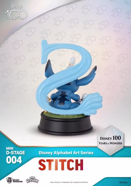 Disney 100 Years of Wonder Mini D-Stage MDS-004 Disney Alphabet Art Letters Box of 6 Random Figurines