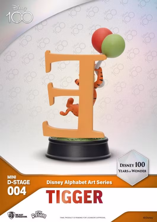 Disney 100 Years of Wonder Mini D-Stage MDS-004 Disney Alphabet Art Letters Box of 6 Random Figurines