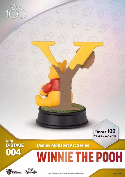 Disney 100 Years of Wonder Mini D-Stage MDS-004 Disney Alphabet Art Letters Box of 6 Random Figurines