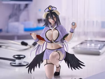 Overlord Desktop Cute Albedo (Nurse Ver.) Figure (Renewal)