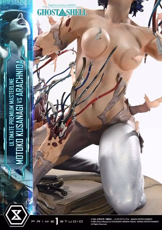 Ghost in the Shell Ultimate Premium Masterline Motoko Kusanagi vs Arachnida 1/4 Scale Statue
