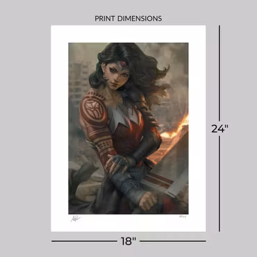 DC Comics Fine Art Print Absolute Wonder Woman