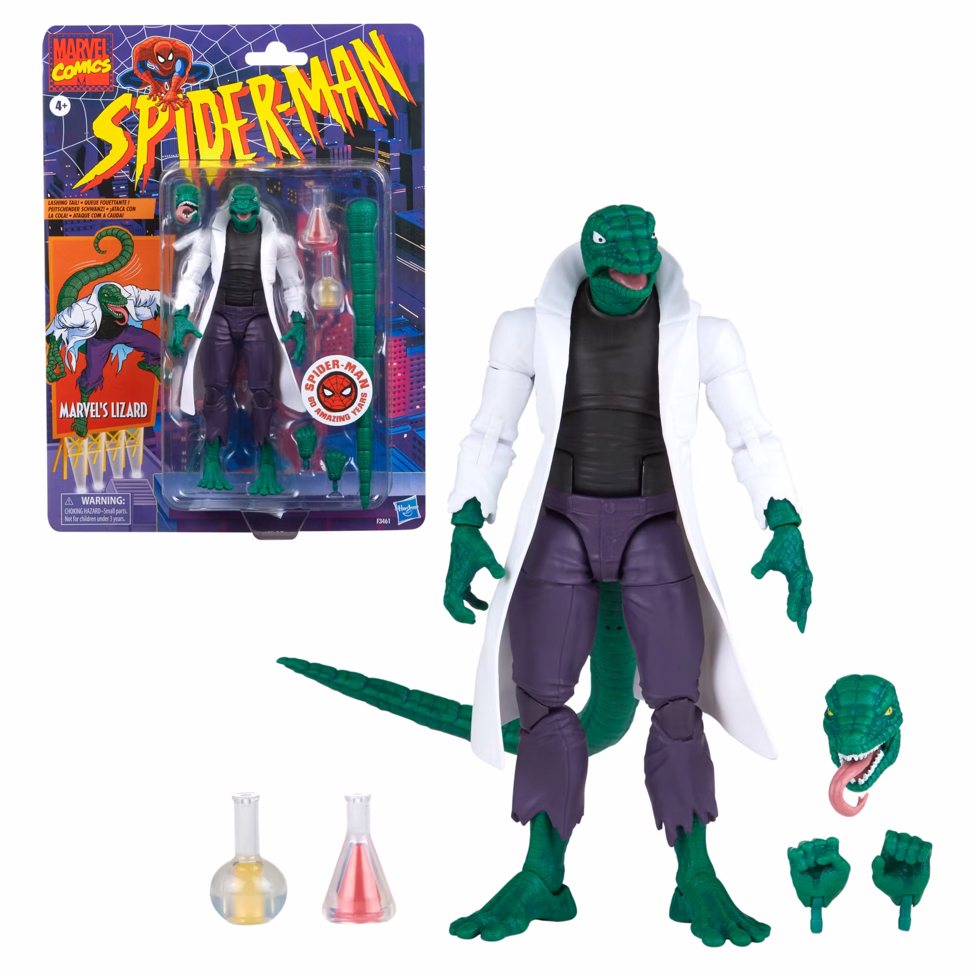 Spider-Man Marvel Legends Retro Collection Marvel's Lizard Action Figure