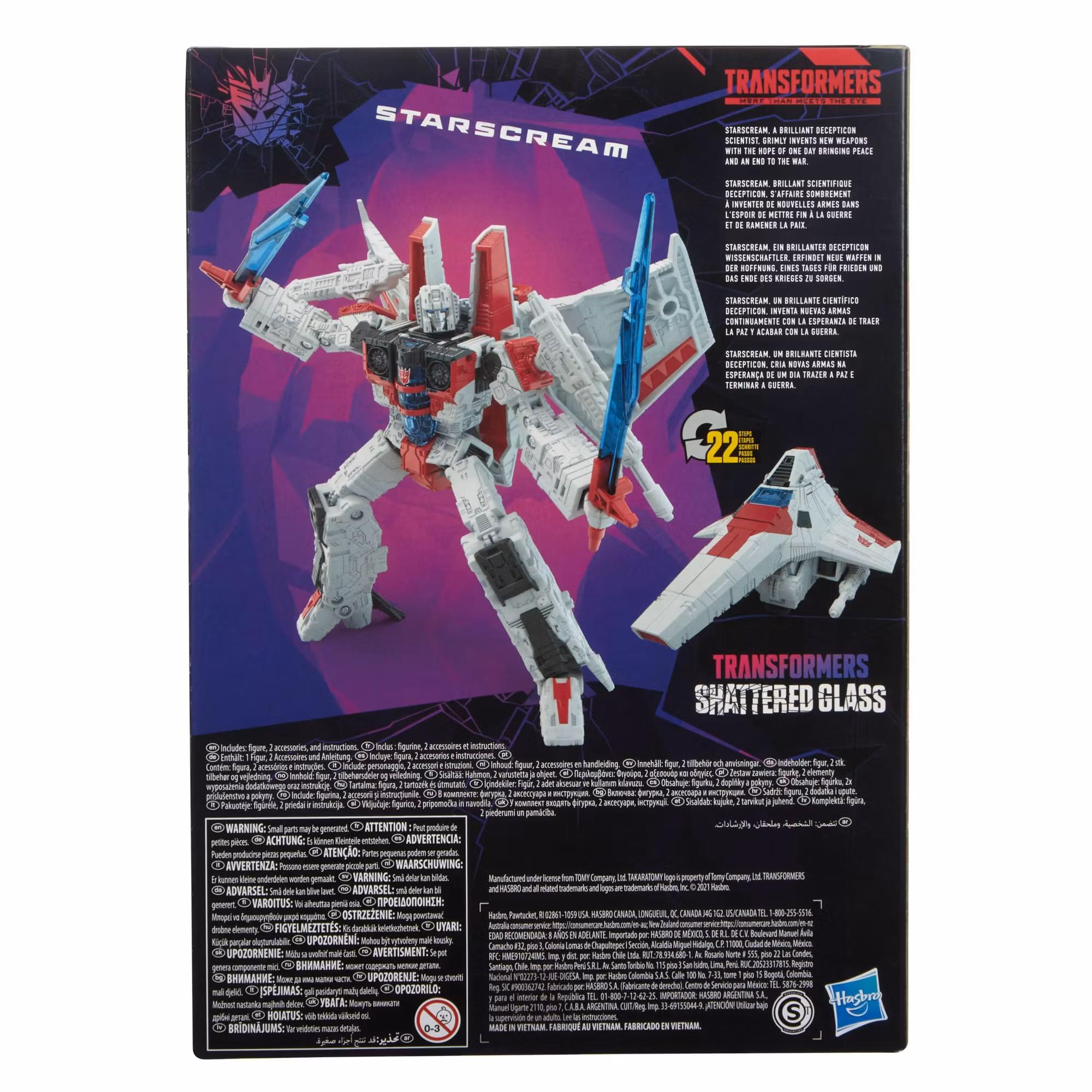 Transformers Shattered Glass Collection Voyager Class Starscream Action Figure
