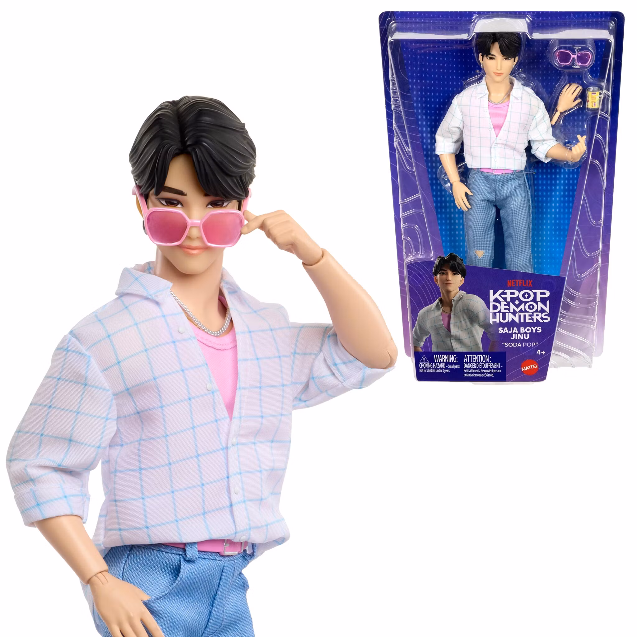 KPop Demon Hunters Saja Boys Jinu "Soda Pop" Doll