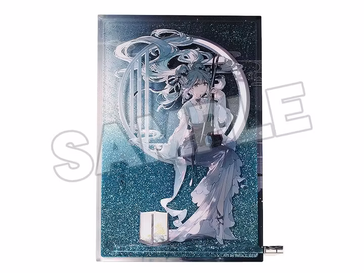 Character Vocal Series 01: Hatsune Miku Glitter Acrylic Block Hatsune Miku Han Gong Qiu Yue Ver.