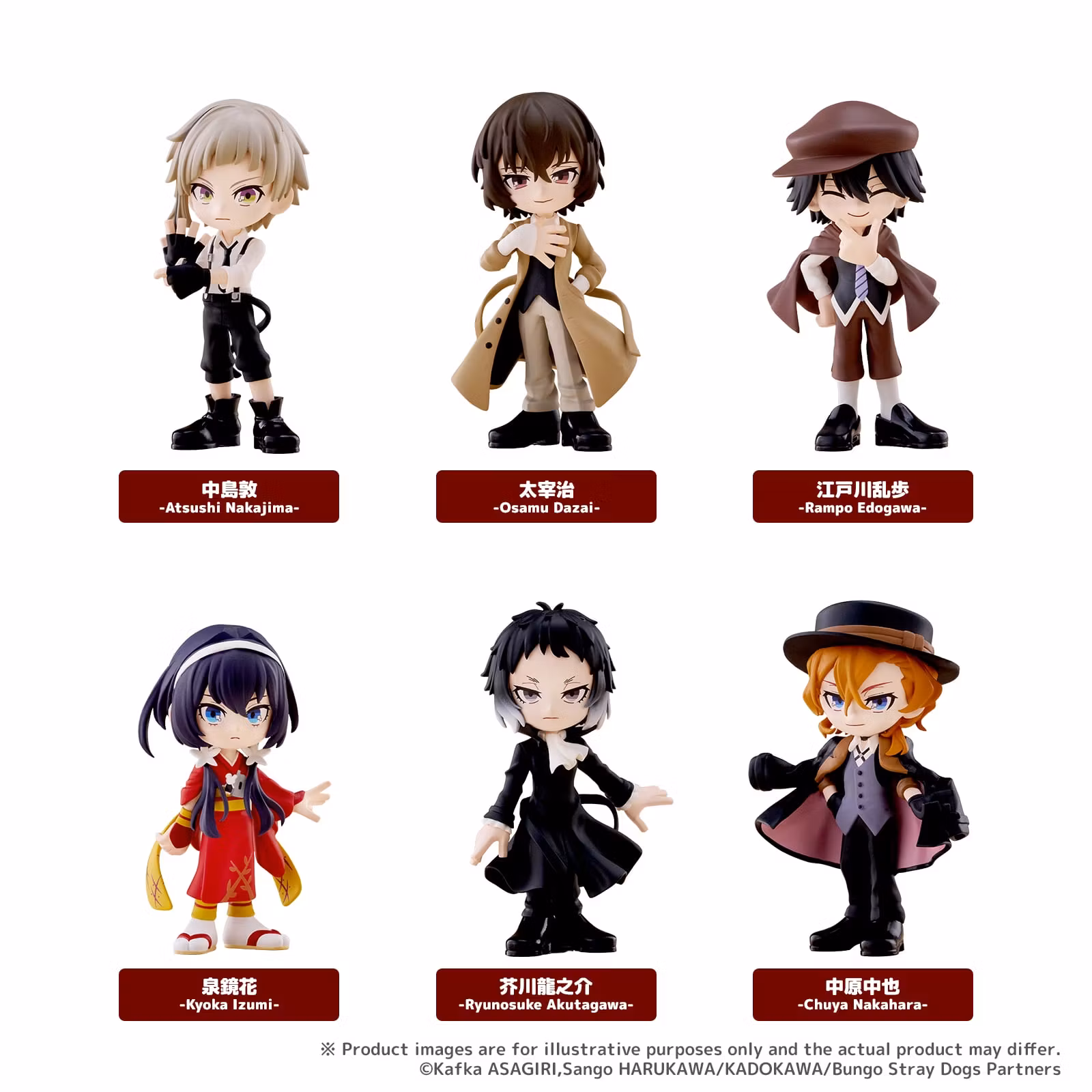 Bungo Stray Dogs PalVerse Box of 6 Figures