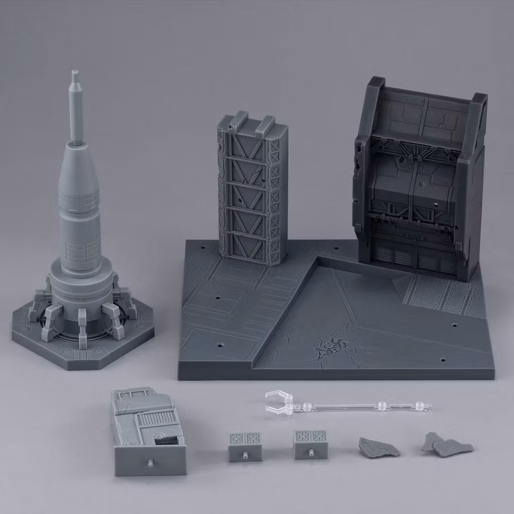 Mobile Suit Gundam SEED Realistic Model Series G Structure Heliopolis Battle Stage (Material Color Edition) 1/144 Scale Structure
