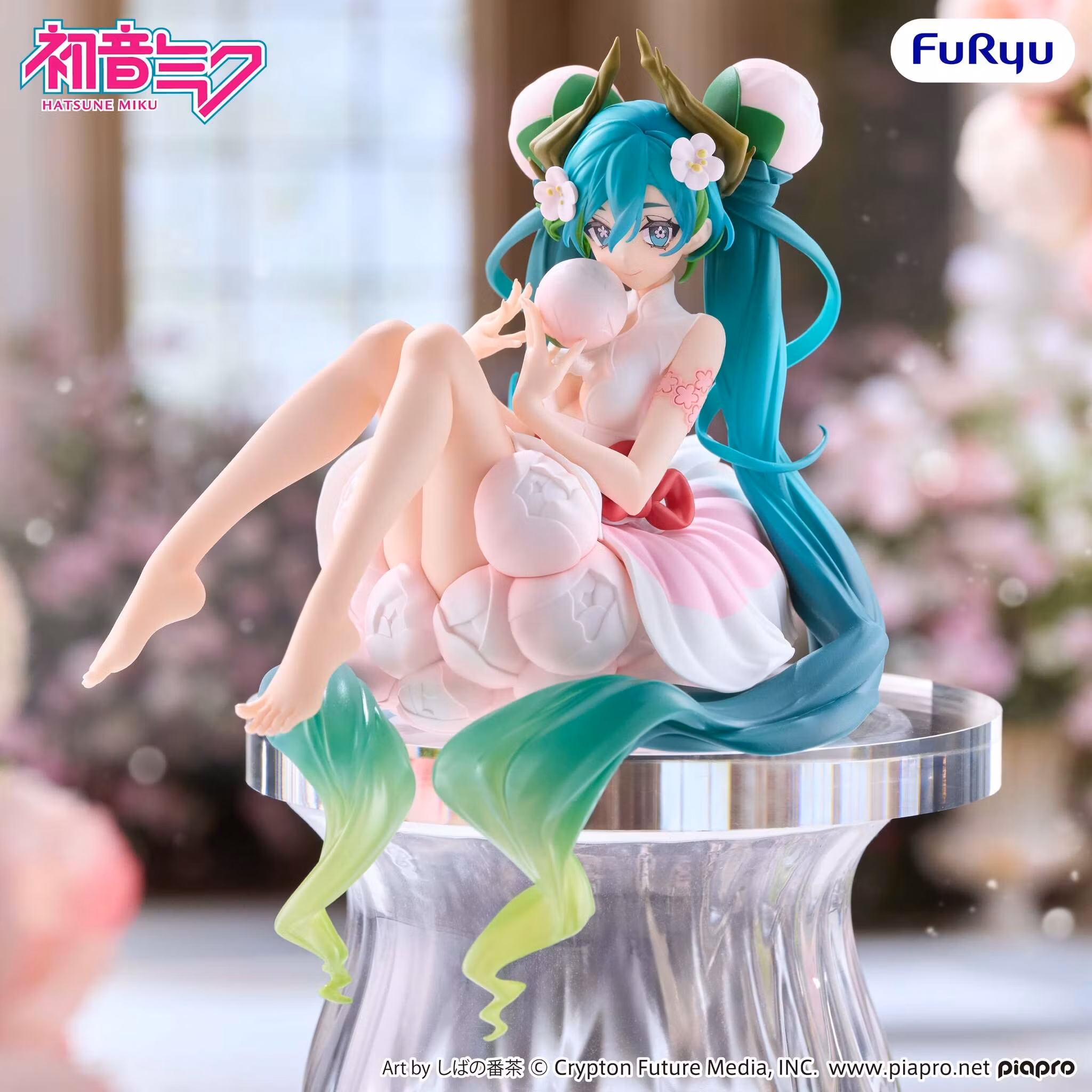 Vocaloid Hatsune Miku (Flower Fairy White Plum Blossom) Noodle Stopper Figure