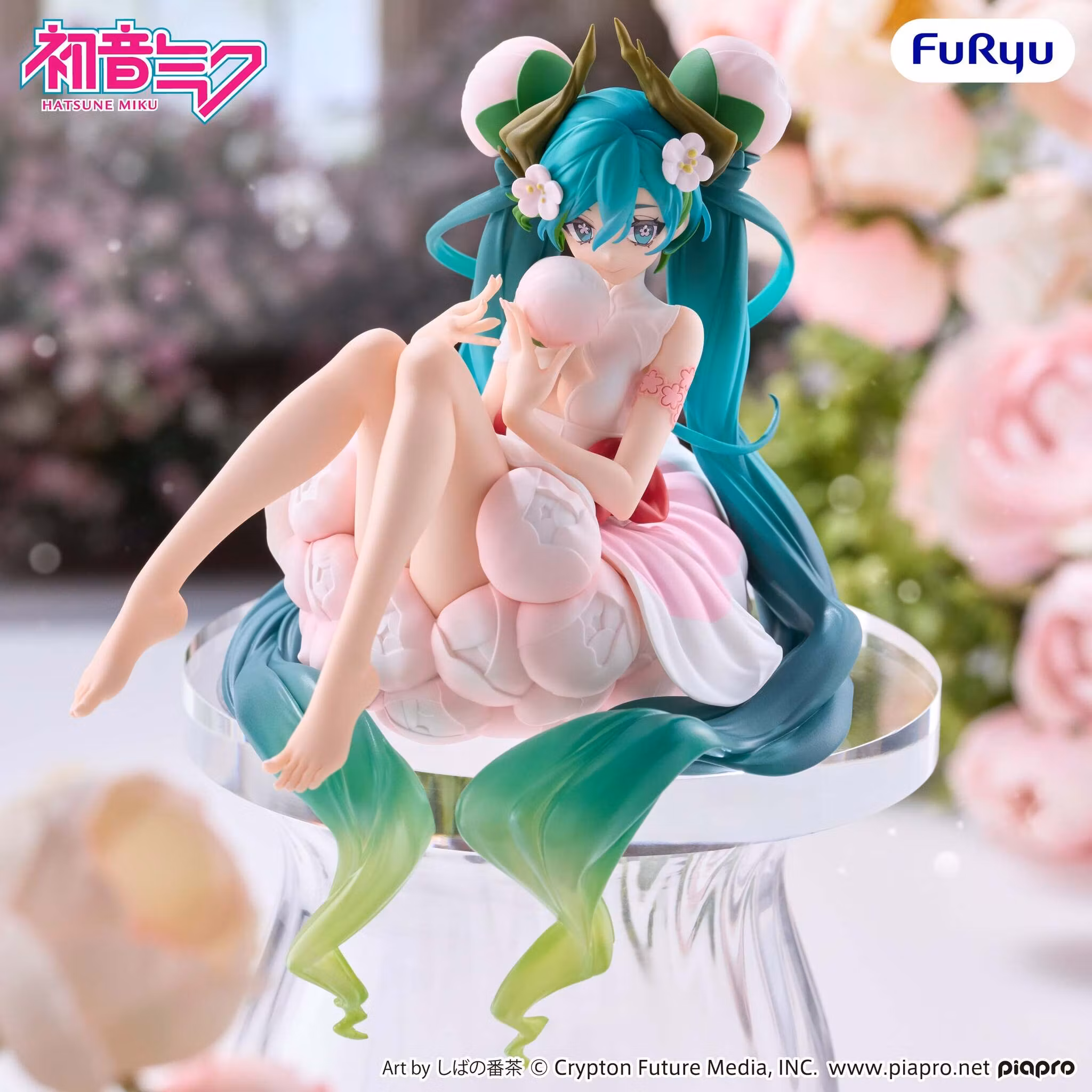 Vocaloid Hatsune Miku (Flower Fairy White Plum Blossom) Noodle Stopper Figure