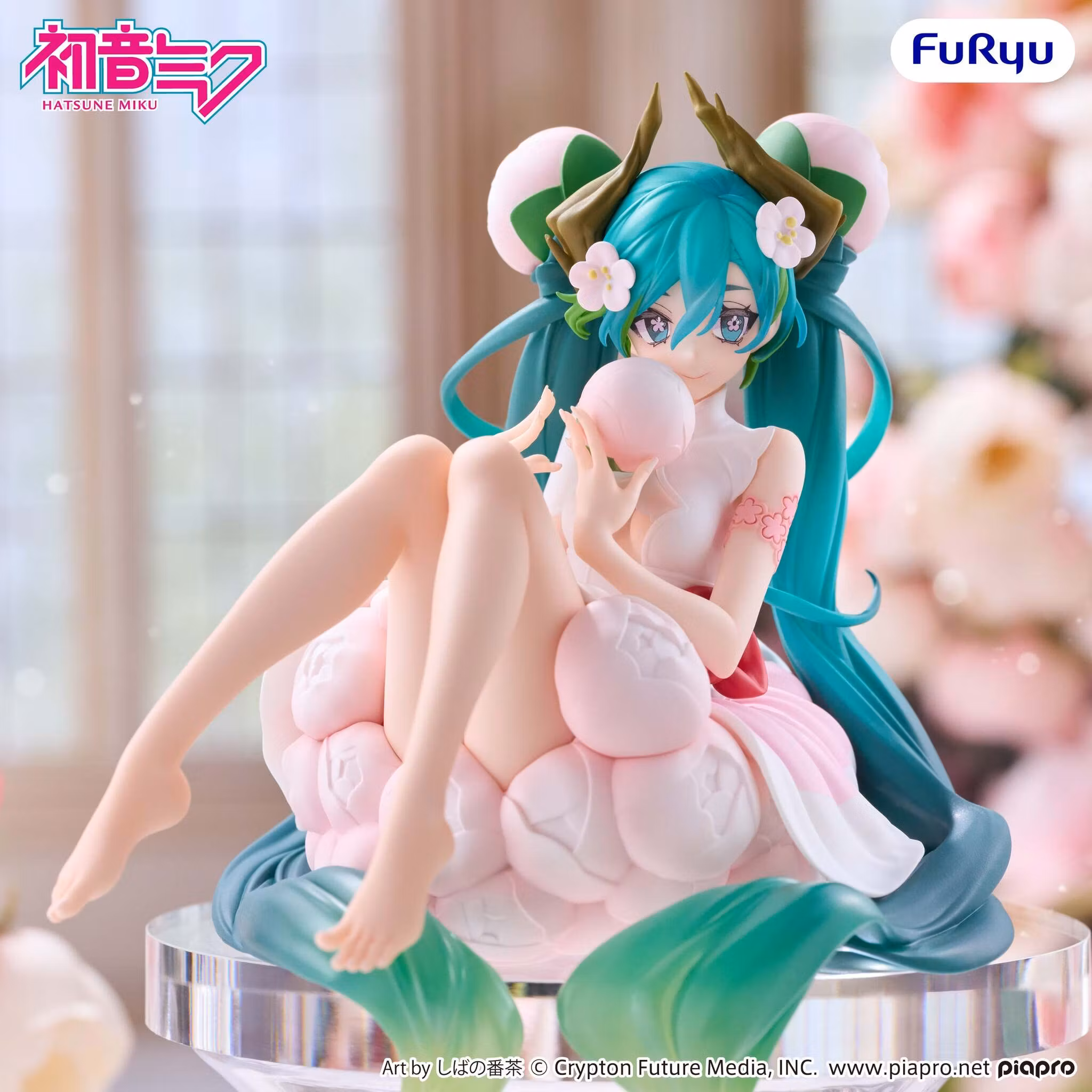 Vocaloid Hatsune Miku (Flower Fairy White Plum Blossom) Noodle Stopper Figure