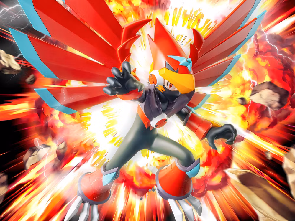 Mega Man Battle Network Luminasta Mega Man Falzar Beast Figure