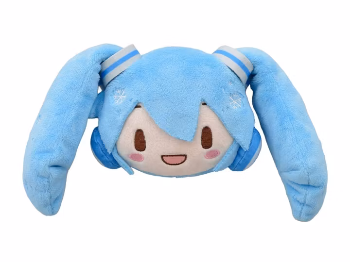 Vocaloid Fuwa Petit Snow Miku Face Mascot Plush