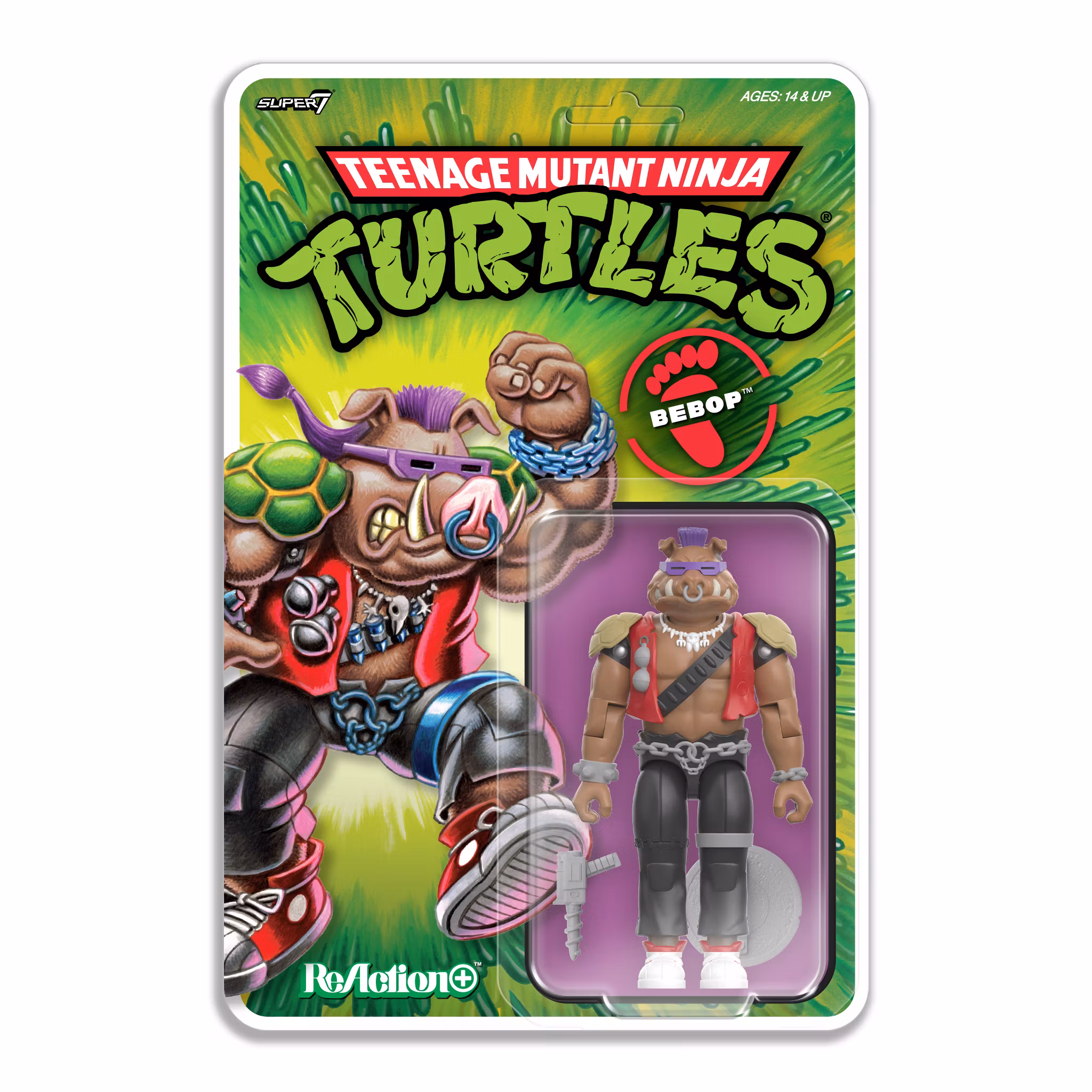 Teenage Mutant Ninja Turtles ReAction+ Bebop Action Figure