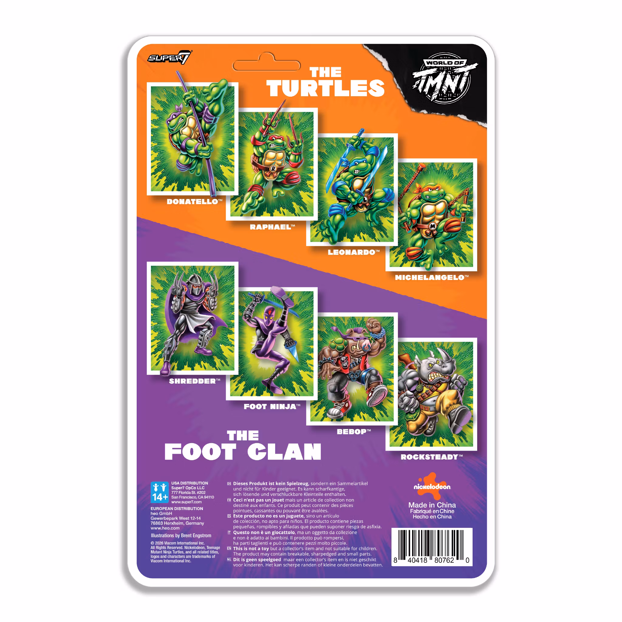 Teenage Mutant Ninja Turtles ReAction+ Bebop Action Figure
