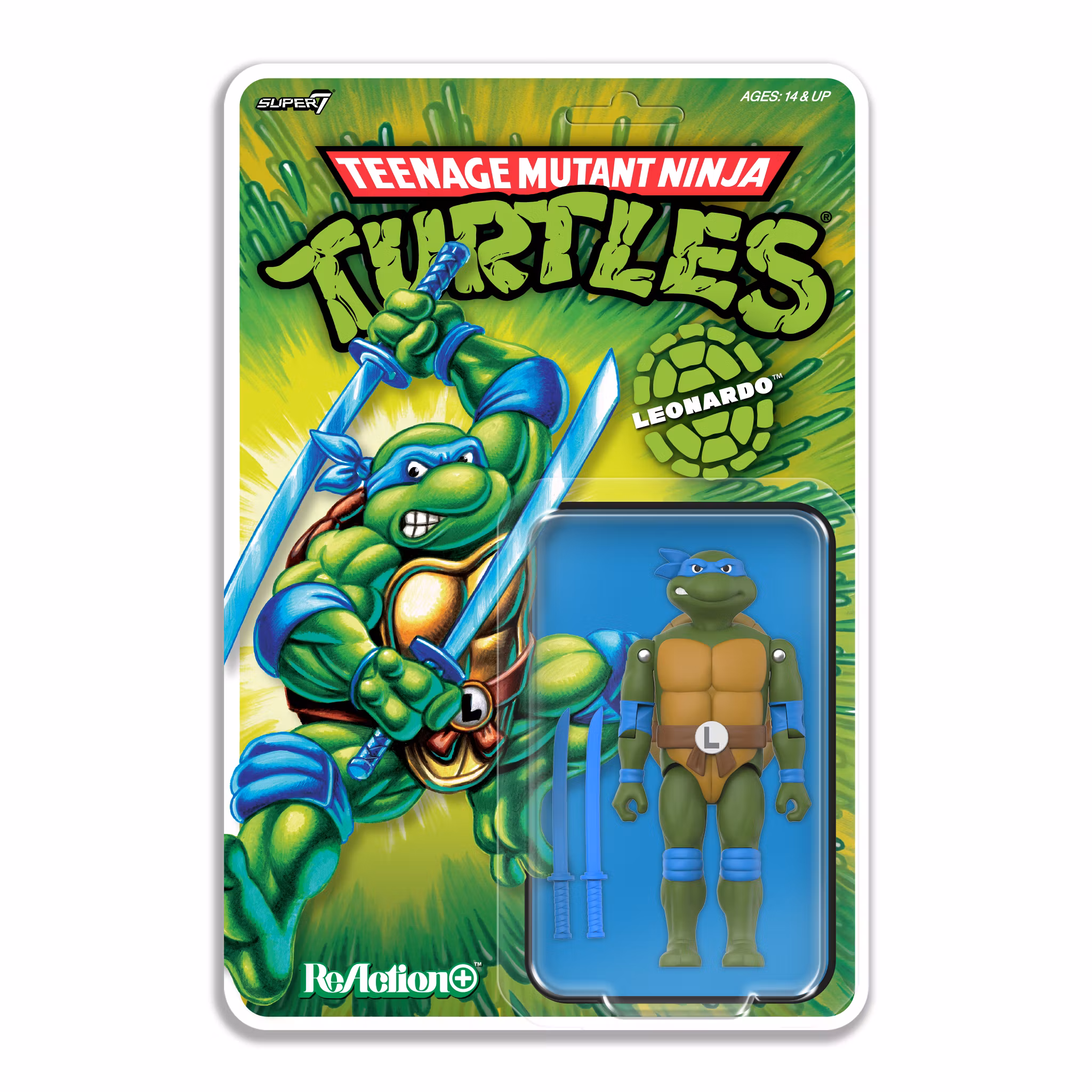 Teenage Mutant Ninja Turtles ReAction+ Leonardo Action Figure