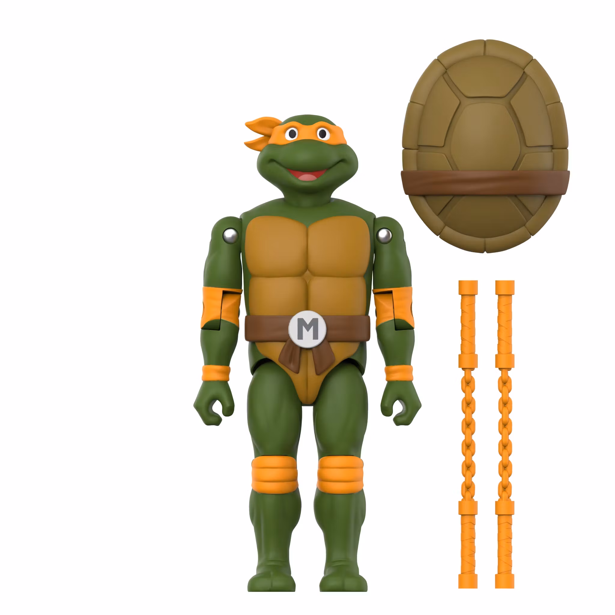 Teenage Mutant Ninja Turtles ReAction+ Michelangelo Action Figure
