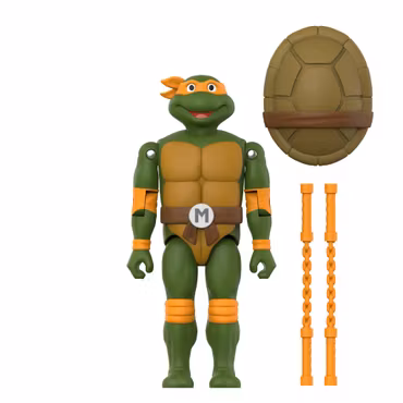 Teenage Mutant Ninja Turtles ReAction+ Michelangelo Action Figure