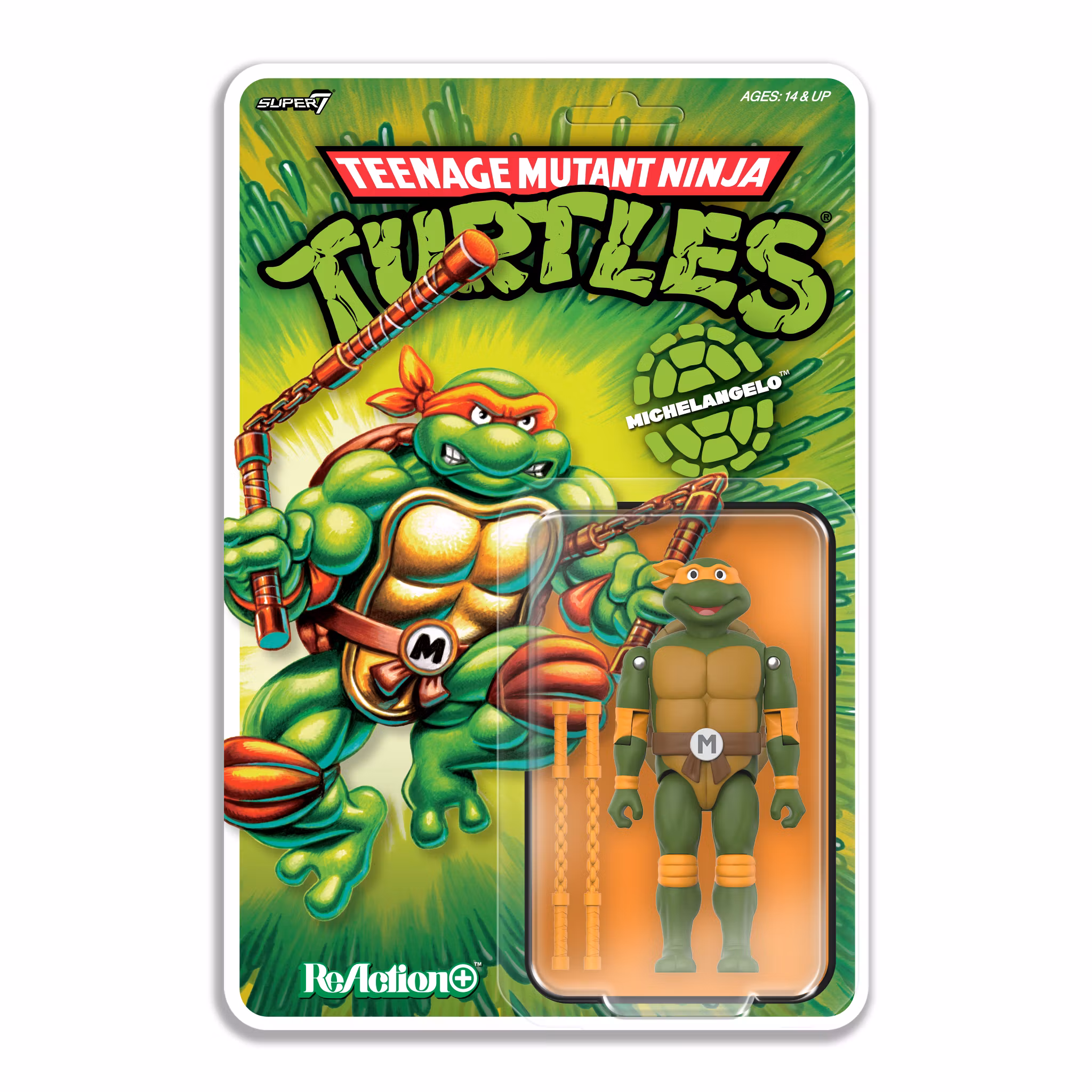 Teenage Mutant Ninja Turtles ReAction+ Michelangelo Action Figure