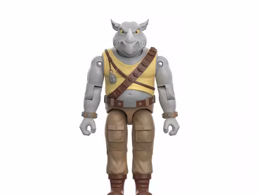 Teenage Mutant Ninja Turtles ReAction+ Rocksteady Action Figure