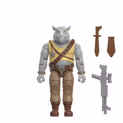 Teenage Mutant Ninja Turtles ReAction+ Rocksteady Action Figure