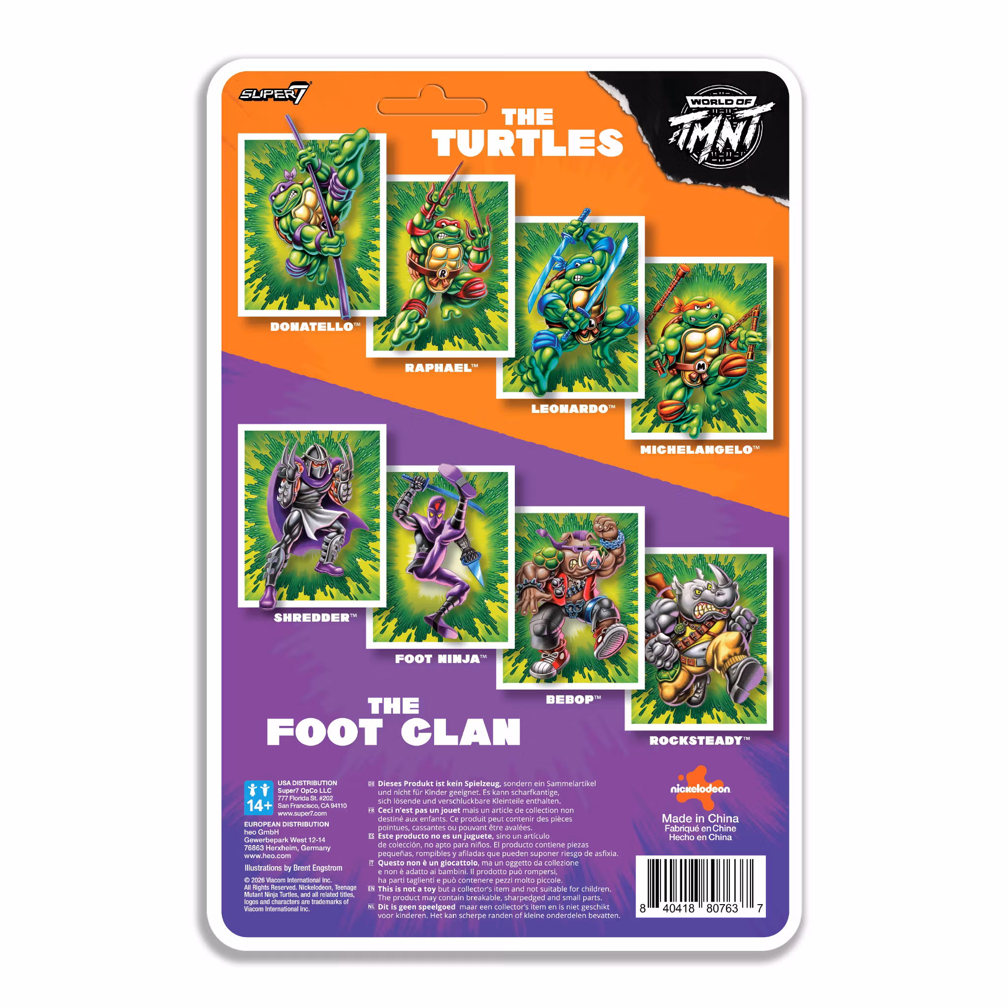 Teenage Mutant Ninja Turtles ReAction+ Rocksteady Action Figure