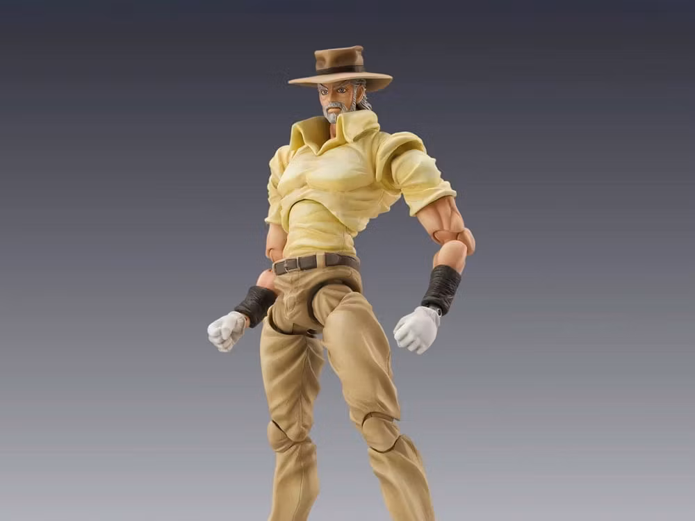 JoJo's Bizarre Adventure: Stardust Crusaders Super Action Statue Joseph Joestar & Iggy Action Figure (2nd Rerelease)