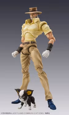 JoJo's Bizarre Adventure: Stardust Crusaders Super Action Statue Joseph Joestar & Iggy Action Figure (2nd Rerelease)